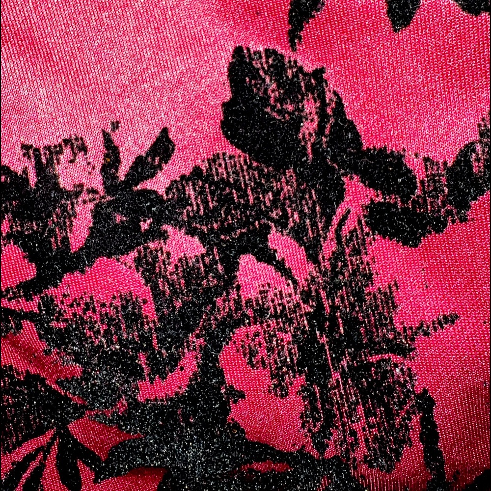 Maroon with flowers Dress